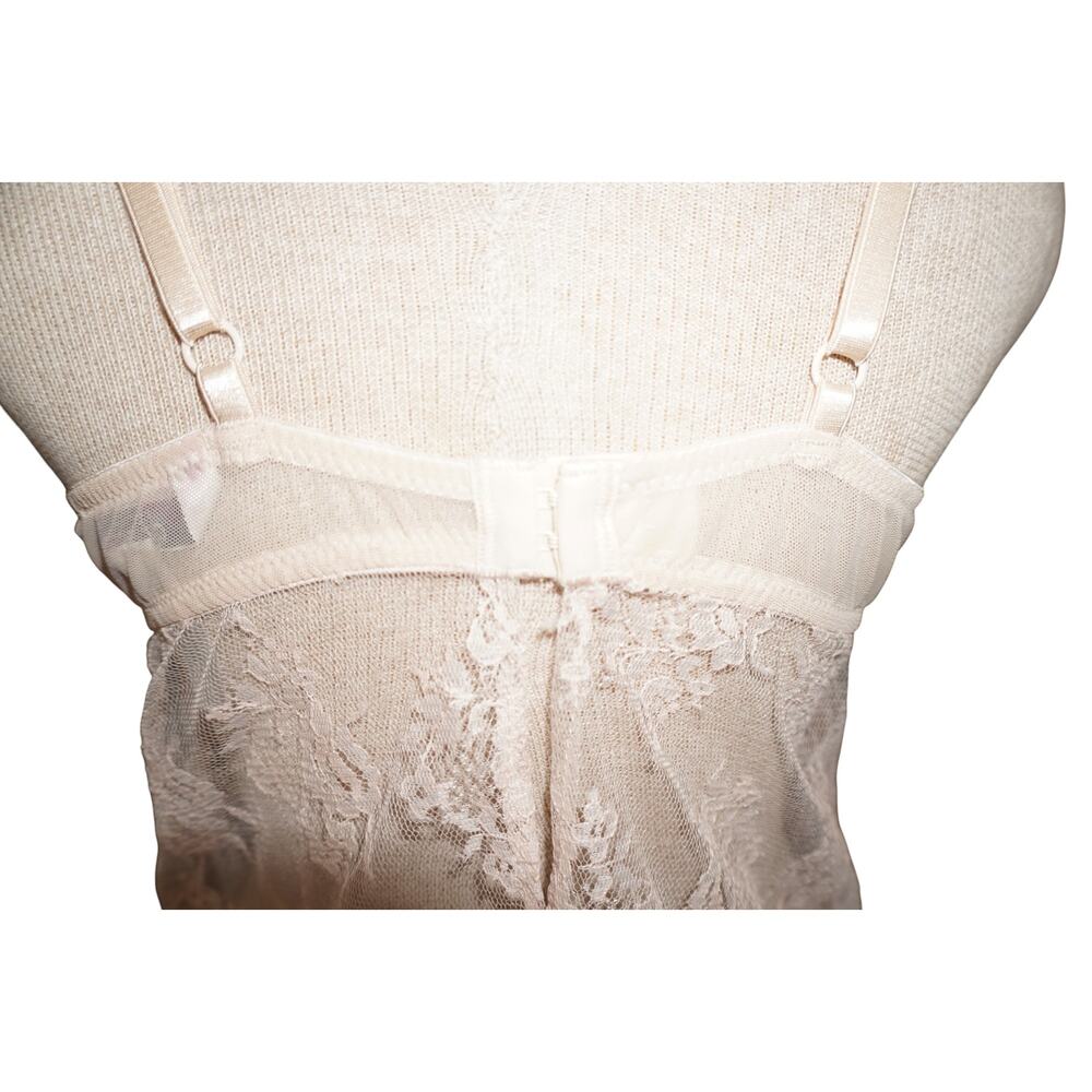 Delicates Lace Babydoll Chemise White Purple Coquette Fairycore Lingerie L - Picture 10 of 15